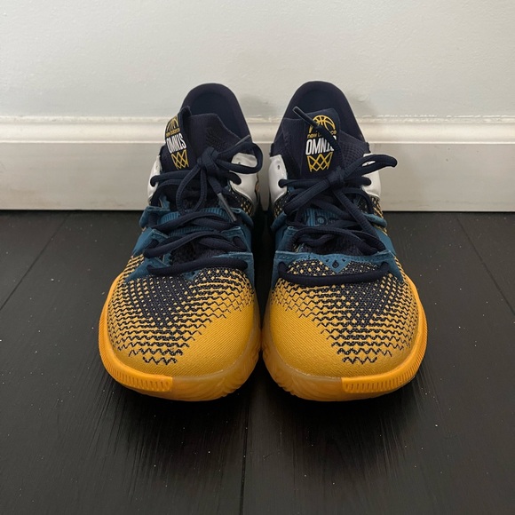 New Balance Shoes New Balance Omns Low Blue Yellow Basketball Shoes